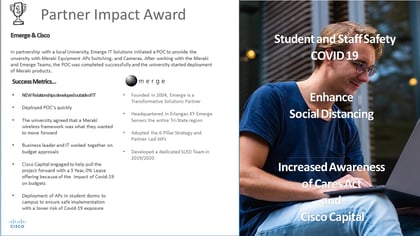 PRESS RELEASE - Emerge Honored With The Cisco Partner Impact Award